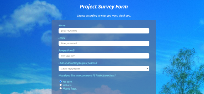 Survey Form Online